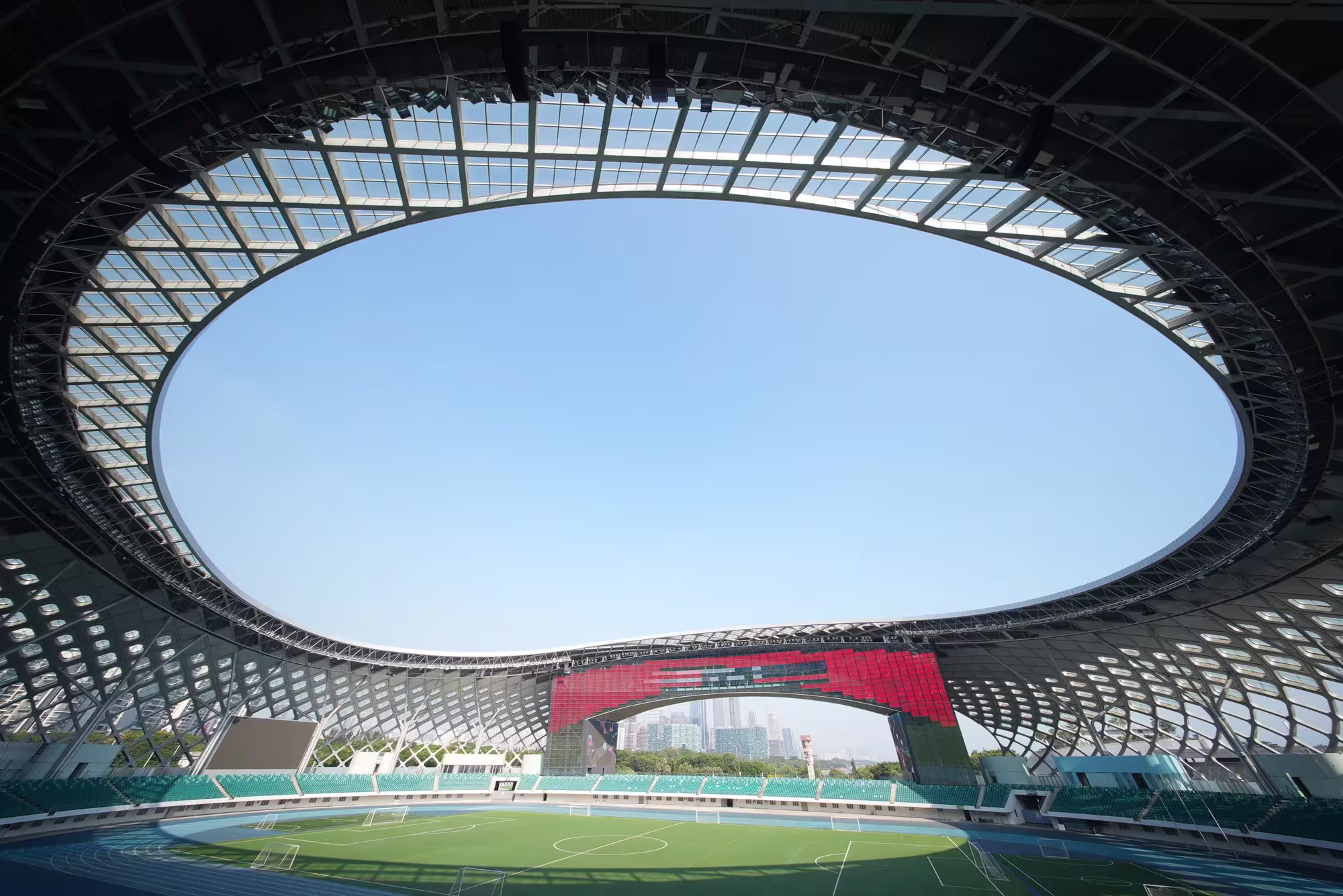 Shenzhen Bay Sports Center — фасад спортивного центра